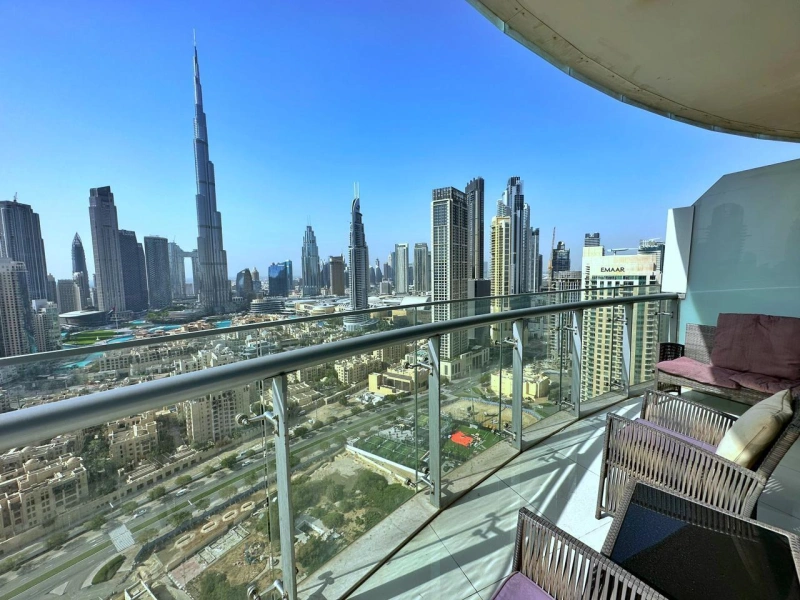 Gemütliches 2-Zimmer-Apartment mit traumhaftem Blick auf den Burj Khalifa