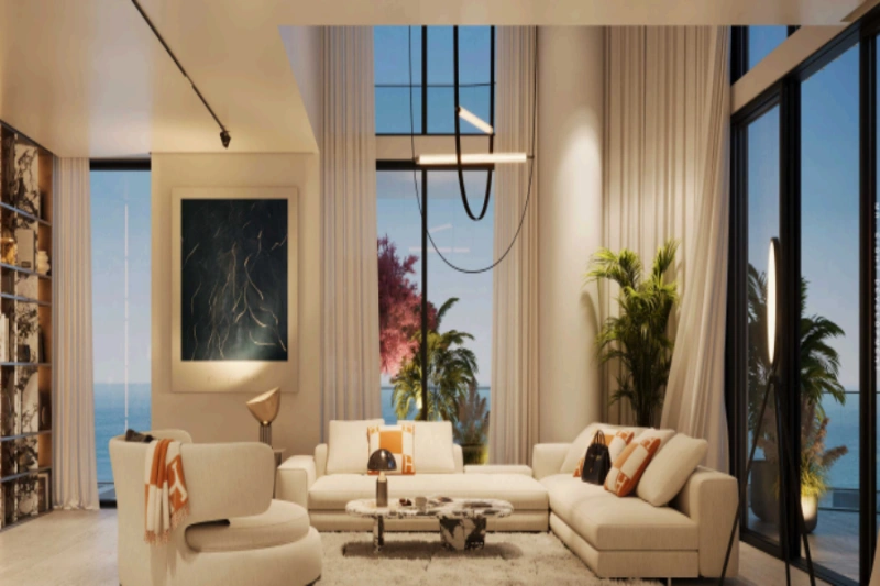 Luxuriöse Wohnung mit drei Schlafzimmern und Angestelltenzimmer in modernem Design