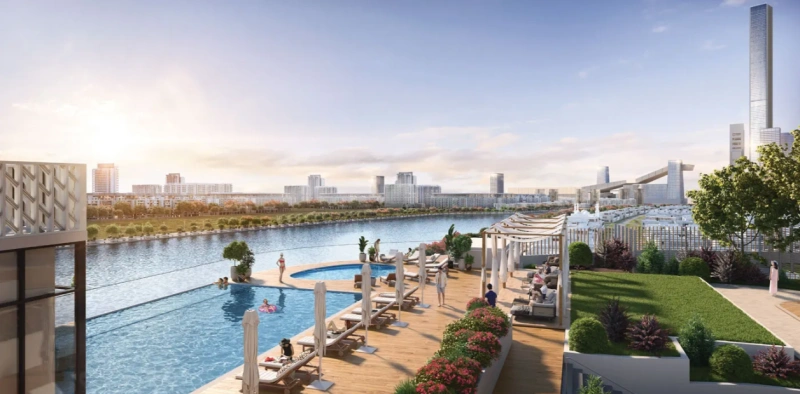 Luxuriöse 4-Zimmer-Wohnung mit riesigem Balkon und Wasserblick