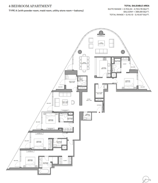 Geräumige 4-Zimmer-Wohnung mit Zimmer für Angestellte - Luxuswohnen in Bestlage!