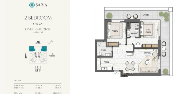Exklusive 2-Zimmer Luxuswohnung mit Infinity-Pool und Blick aufs Wasser!