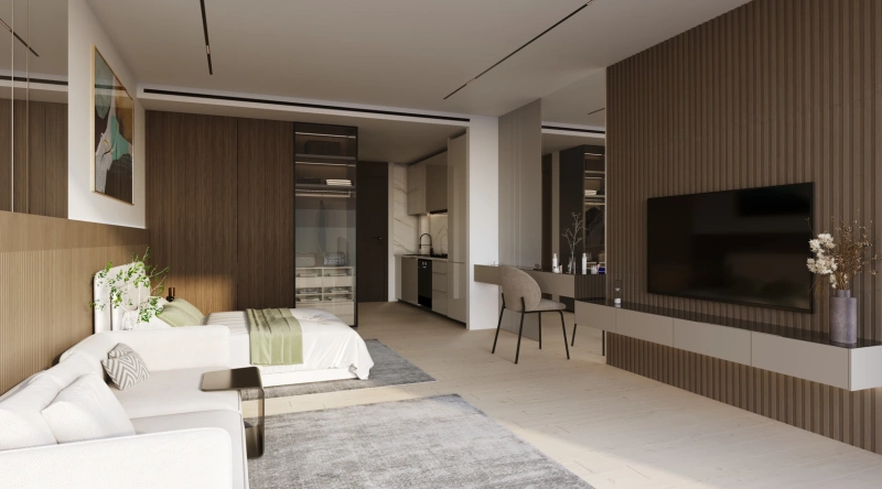 Gemütliches Studio-Apartment mit Gemeinschaftspool und Gartenbereich!