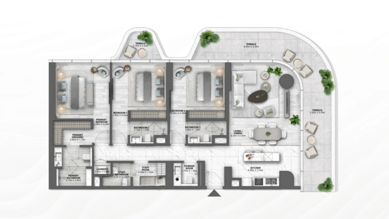 Exklusive Strandvilla mit 3 Schlafzimmern: Luxus und Eleganz am Meer!