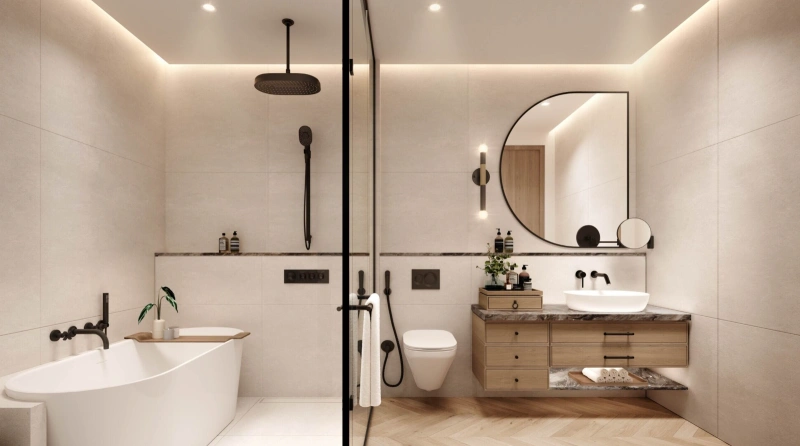 Exklusives 2-Zimmer-Luxusapartment mit hochwertiger Ausstattung und Einbauküchengeräten