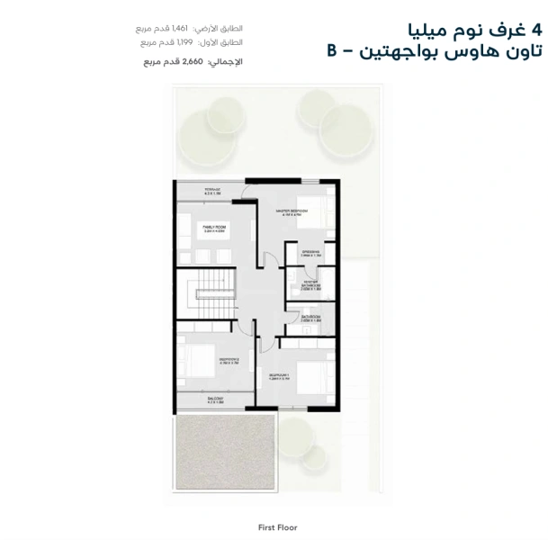 Geräumiges Stadthaus mit 4 Schlafzimmern und privaten Gärten zur Entspannung