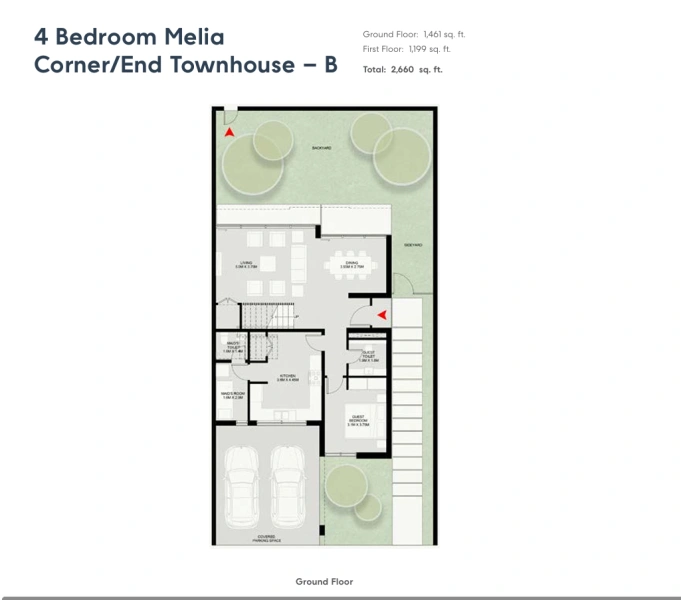 Geräumiges Stadthaus mit 4 Schlafzimmern und privaten Gärten zur Entspannung