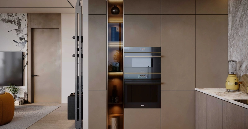 Luxuriöses 3-Zimmer-Apartment mit Balkon, privatem Pool und Meerblick