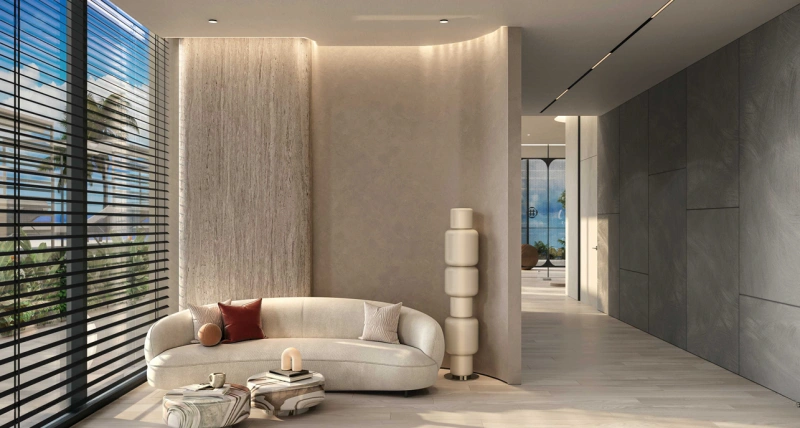 Luxuriöses 3-Zimmer-Apartment mit Balkon, privatem Pool und Meerblick