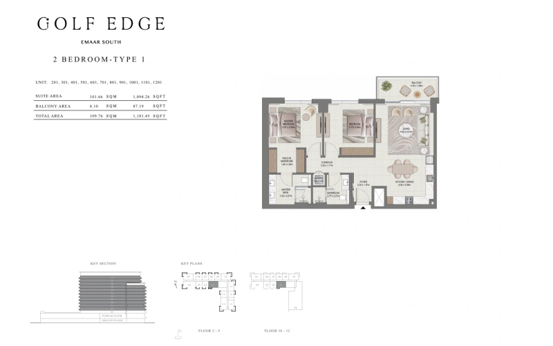 Luxuriöses Apartment mit 2 Schlafzimmern - Exquisites Wohnen in Traumambiente