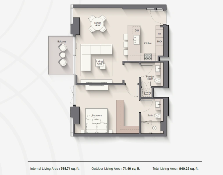 Charmantes Apartment mit Lagunenblick in erstklassiger Lage