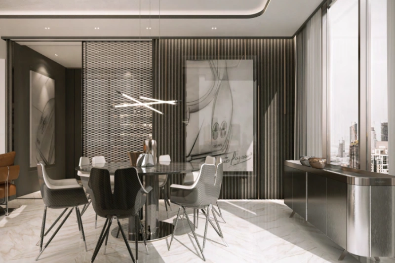 Stilvolles Ein-Zimmer-Apartment mit modernem Design