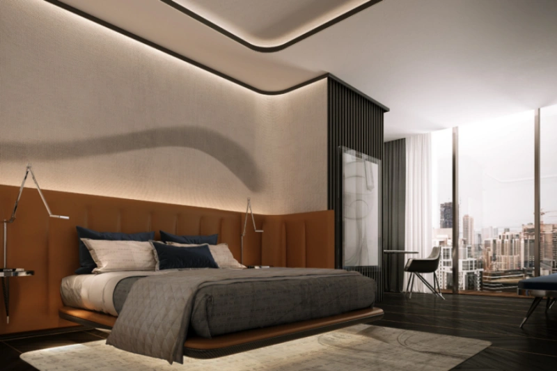 Stilvolles Ein-Zimmer-Apartment mit modernem Design