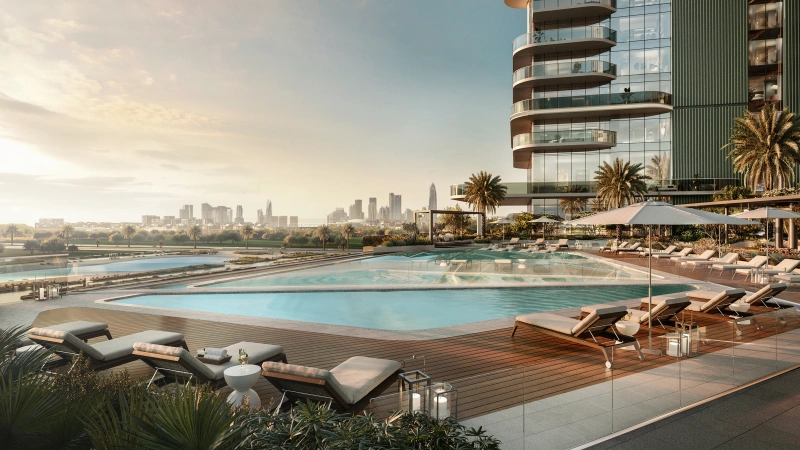 Luxuriöses Apartment mit Lagunenblick, 3 Schlafzimme, atemberaubendem Blick auf die Downtown-Skyline