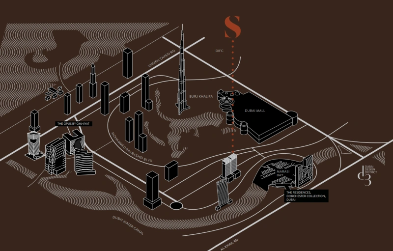 Luxuriöses Apartment mit Burj-Blick im Sterling East Tower bei Omniyat