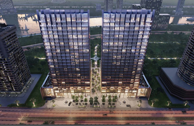 Luxuriöses Apartment mit Burj-Blick im Sterling East Tower bei Omniyat