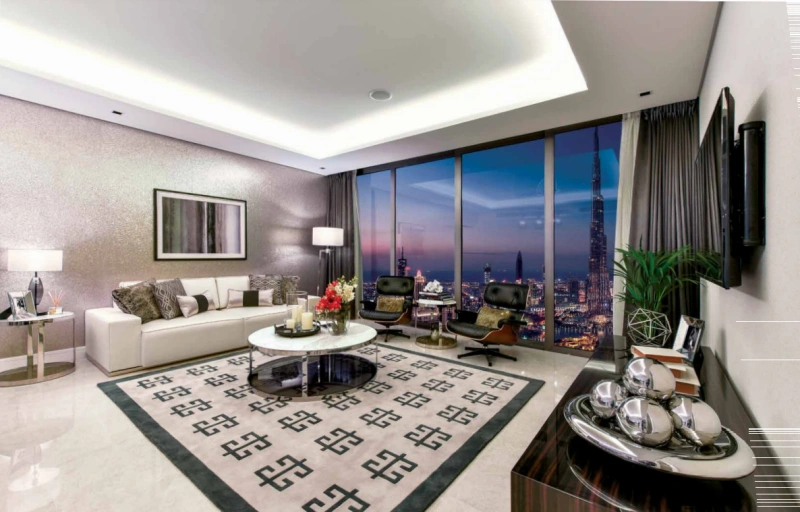 Luxuriöses Apartment mit Burj-Blick im Sterling East Tower bei Omniyat