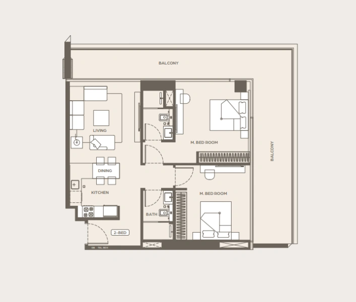Luxuriöses 2-Zimmer-Apartment mit Dubai Canal & Al Jaddaf Blick im Binghatti Ivory
