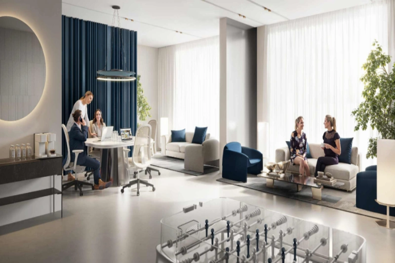 Stilvolles Ein-Zimmer-Apartment mit modernem Design