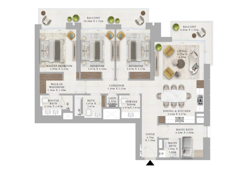 Geräumige 3-Zimmer-Wohnung mit riesigem Grundriss - Ihr perfektes Zuhause erwartet Sie