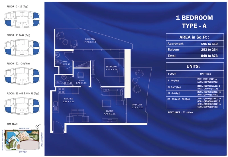 Stilvolle 1-Schlafzimmer-Wohnung mit Büro in bester Lage, tolle Ausstattung inbegriffen