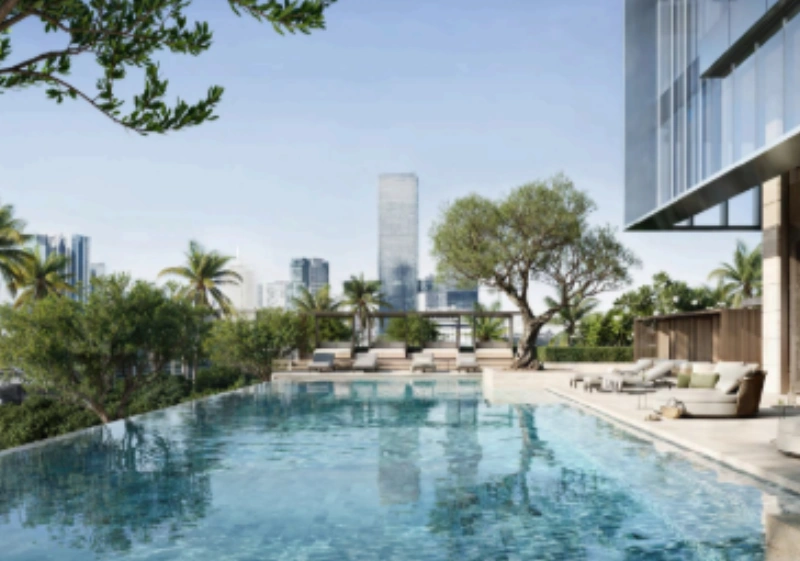 Luxuriöses 1-Zimmer-Apartment mit Blick auf den Burj Khalifa