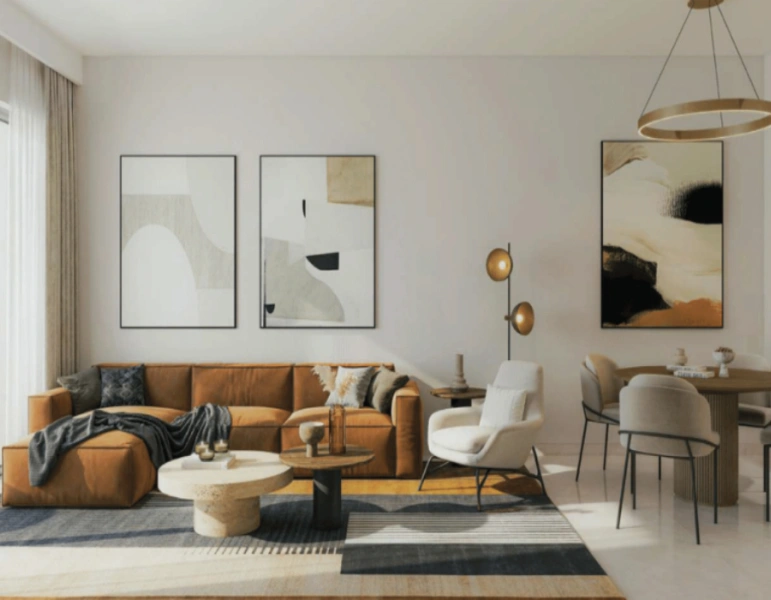 Stilvolle Zwei-Zimmer-Wohnung mit modernem Design