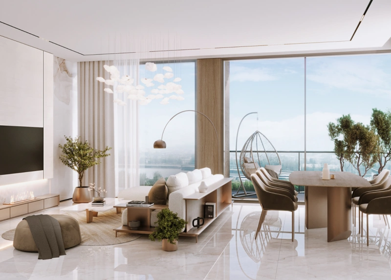 Geräumige 3-Zimmer-Wohnung mit Dienstzimmer und eigenem Bad - möbliert, voll ausgestattete Küche.