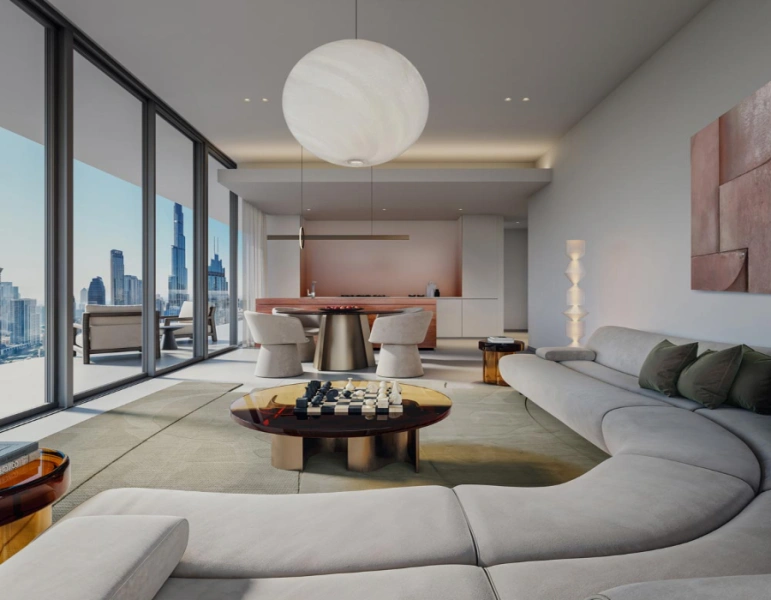 Atemberaubende Zwei-Zimmer-Wohnung mit Pool und Panoramablick