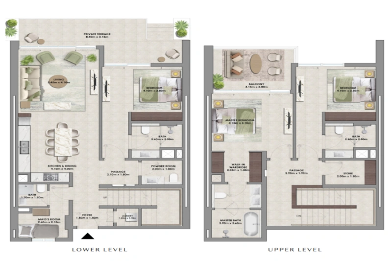Stadthaus mit drei Schlafzimmern