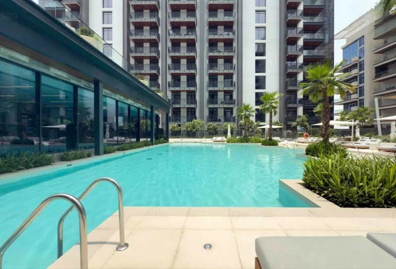 Exklusive 2-Zimmer Wohnung mit Poolblick und Erstbezug in Kensington Waters Sobha Hartland