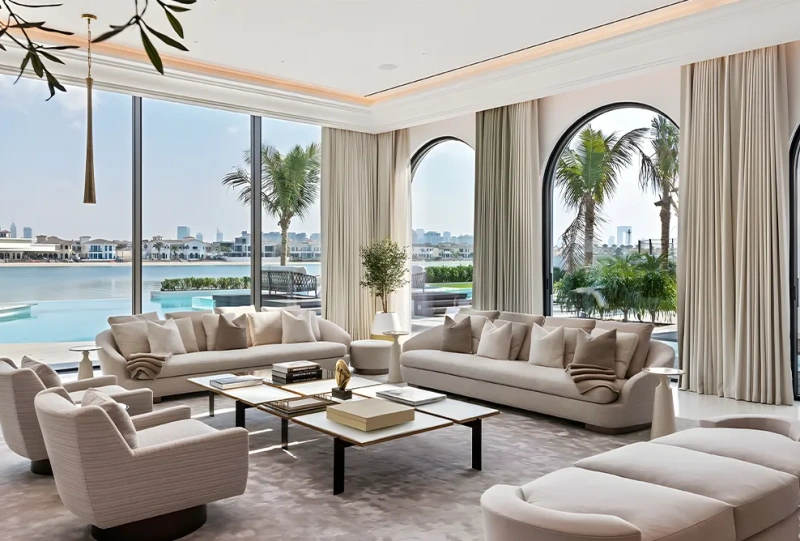 Elegante vida frente al mar en un apartamento de 1 dormitorio