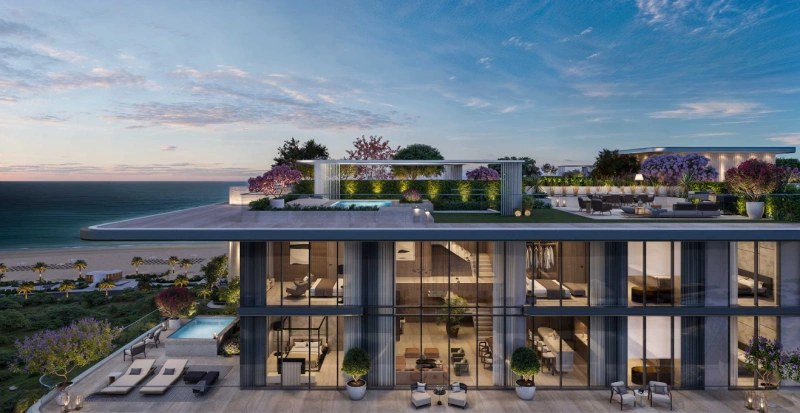 Luxury Penthouse mit 5 Schlafzimmern und riesiger Dachterrasse mit auf das Meer und den Burj Khalifa