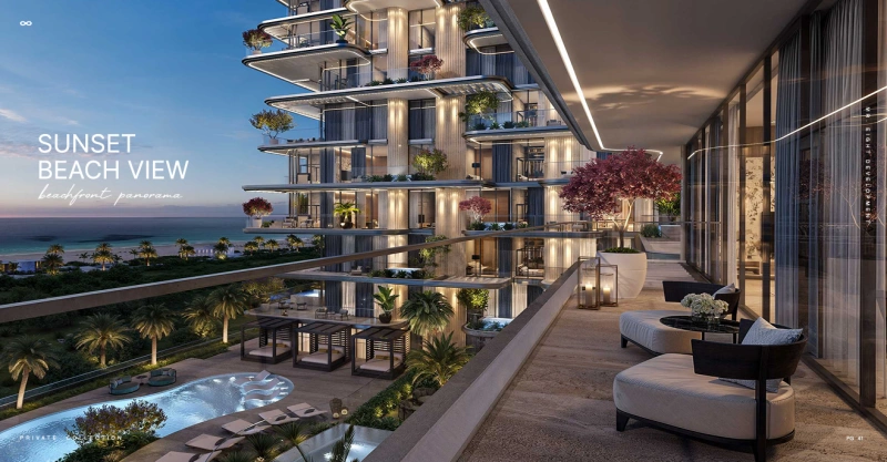 Luxury Penthouse mit 5 Schlafzimmern und riesiger Dachterrasse mit auf das Meer und den Burj Khalifa