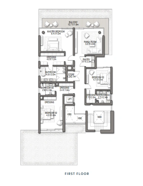 Luxuriöse 5-Zimmer-Villa mit Familienzimmer, Dachterrasse und Meerblick