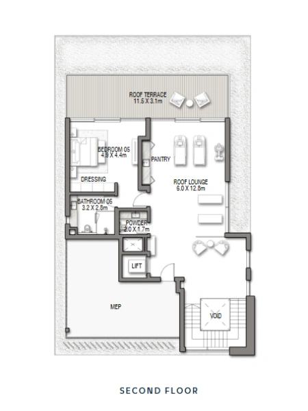 Luxuriöse 5-Zimmer-Villa mit Familienzimmer, Dachterrasse und Meerblick