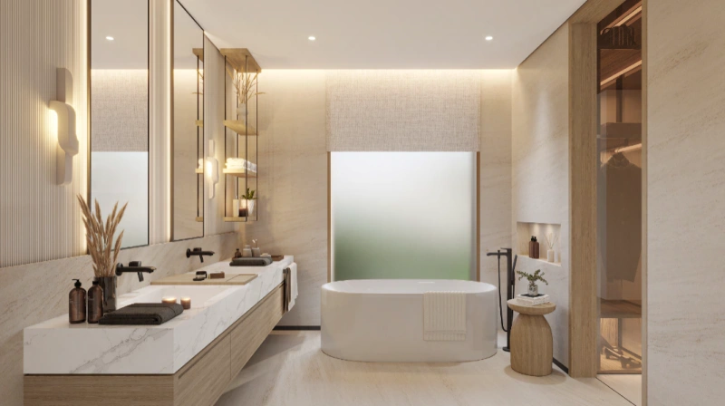 Luxuriöse 5-Zimmer-Villa mit Familienzimmer, Dachterrasse und Meerblick