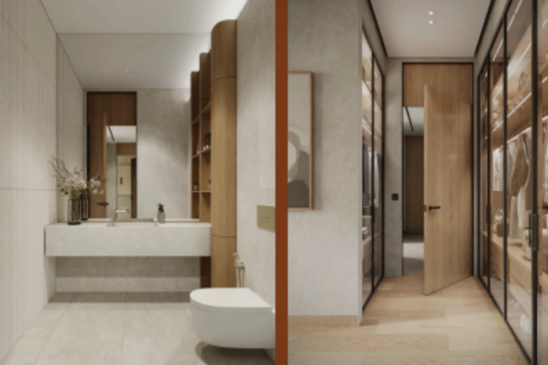 Stilvolles Ein-Zimmer-Apartment mit modernem Design