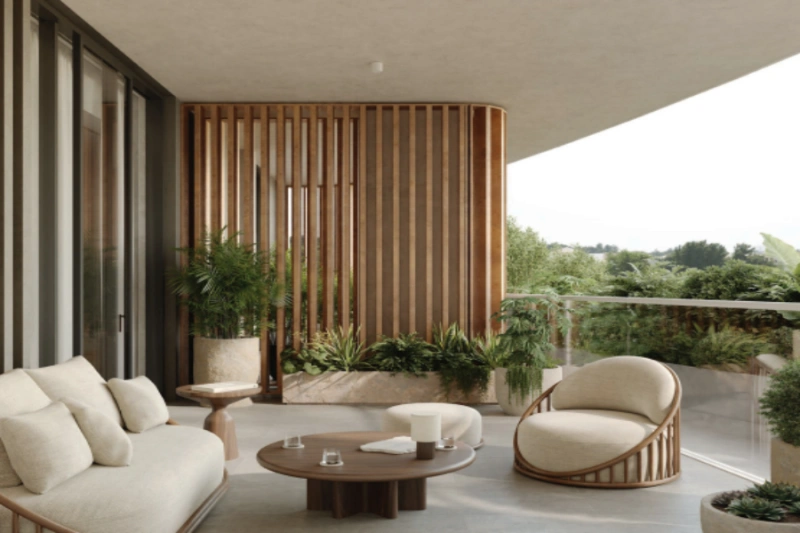 Stilvolles Ein-Zimmer-Apartment mit modernem Design