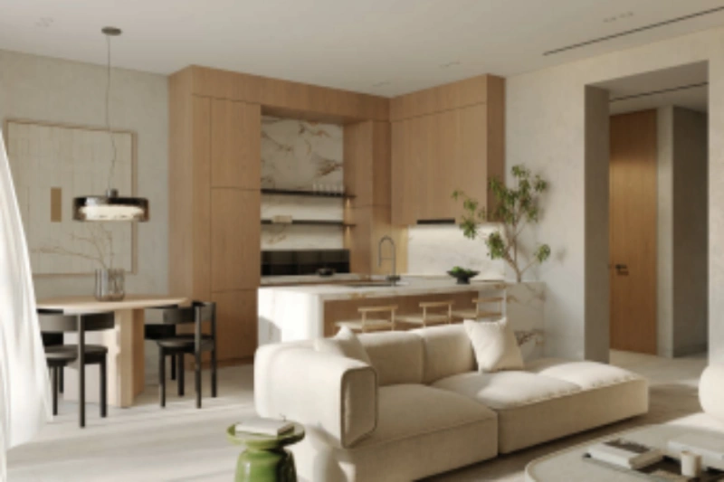 Stilvolles Ein-Zimmer-Apartment mit modernem Design