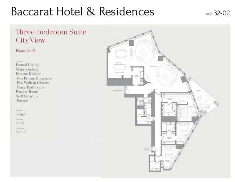 Luxuriöses 3-Zimmer-Apartment mit Blick auf den Burj Khalifa