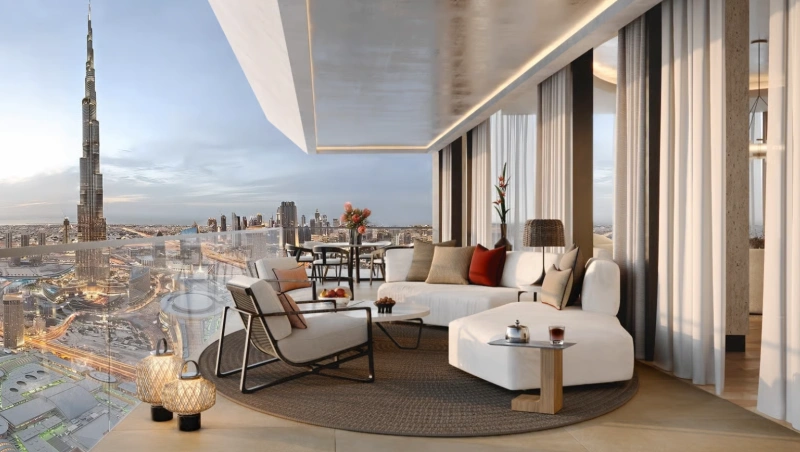 Luxuriöses 3-Zimmer-Apartment mit Blick auf den Burj Khalifa