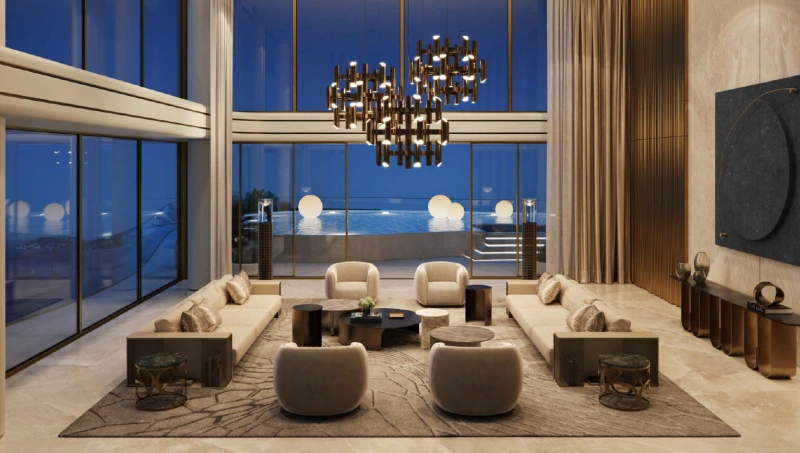 Elegantes Waterfront Living 2BR Apartment mit atemberaubender Aussicht