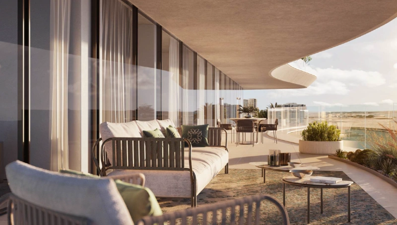 Elegantes Waterfront Living 2BR Apartment mit atemberaubender Aussicht