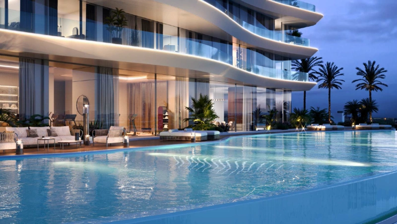 Elegantes Waterfront Living 2BR Apartment mit atemberaubender Aussicht