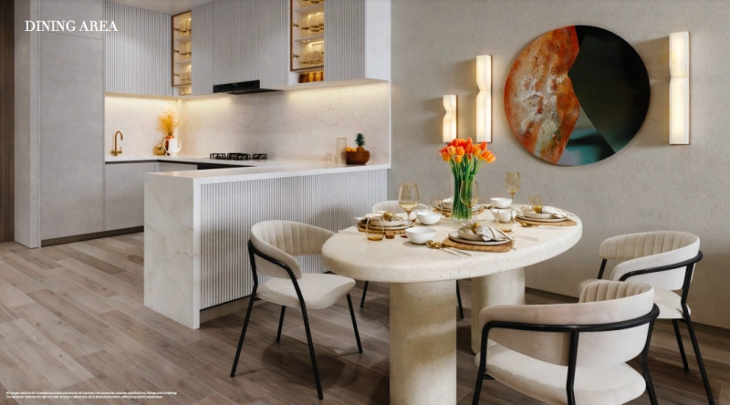 Gemütliches Apartment mit 2 Schlafzimmern in luxuriösem Resort-Stil.