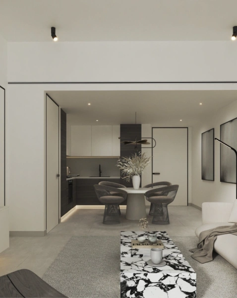 Luxuriöses 1-Zimmer-Apartment mit Dachterrassen-Infinity-Pool und Skyline-Blick