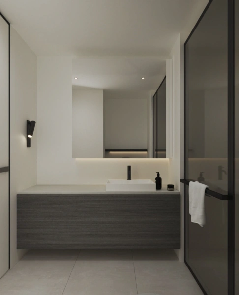 Luxuriöses 1-Zimmer-Apartment mit Dachterrassen-Infinity-Pool und Skyline-Blick