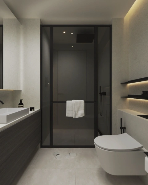 Luxuriöses 1-Zimmer-Apartment mit Dachterrassen-Infinity-Pool und Skyline-Blick