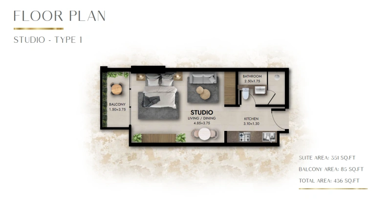 Gemütliches Studio-Apartment für den Junggesellen: Perfekter Wohnraum für Singles!
