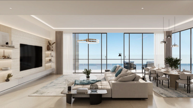 Exklusive 2-Zimmer-Wohnung mit Meerblick im Anwa Aria by Omniyat, Dubai Maritime City